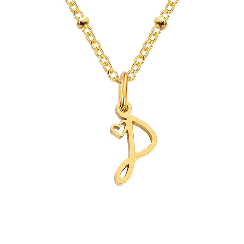 A-Z Personalized 26 Letter Pendant Necklace