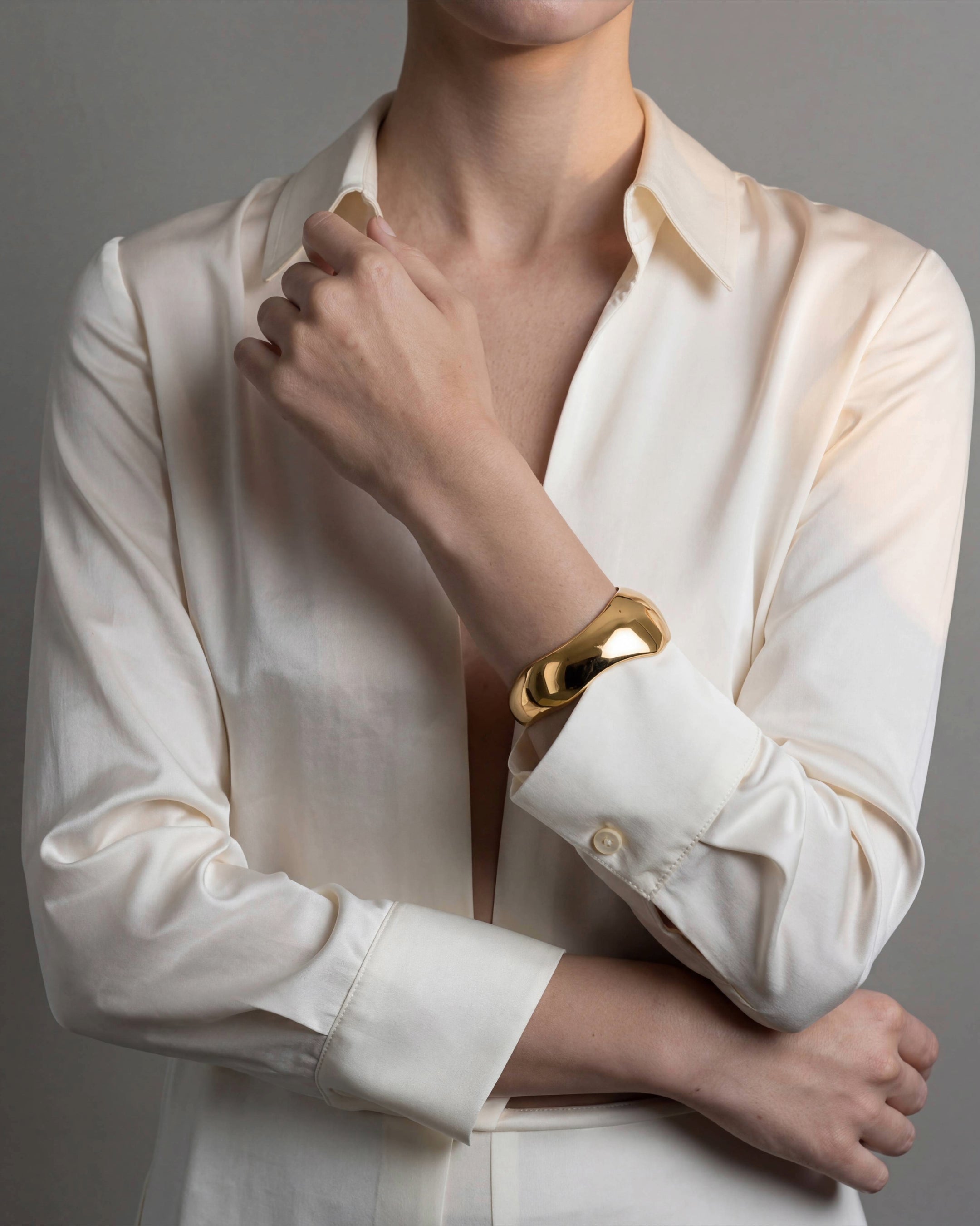 Milos Sculpted Cuff Gold Vermeil