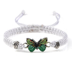 Adjustable Couple Butterfly Buckle Braided Bracelet