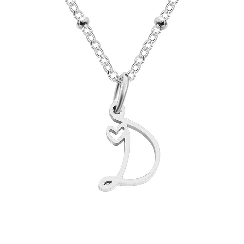 A-Z Personalized 26 Letter Pendant Necklace