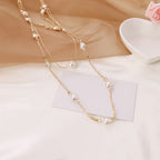 All-Match Pearl Necklace Set with Earrings