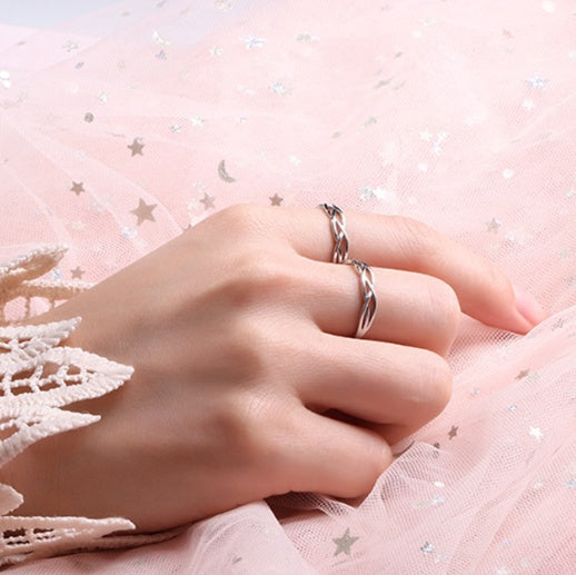 Adjustable Couple Loop Design Rings