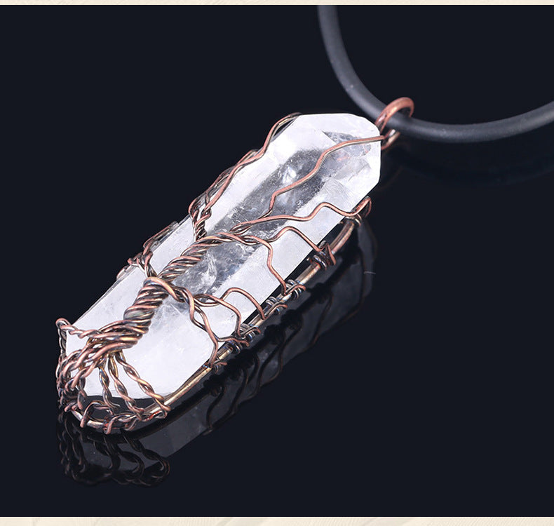 Amorphous Crystal Pendant Necklace