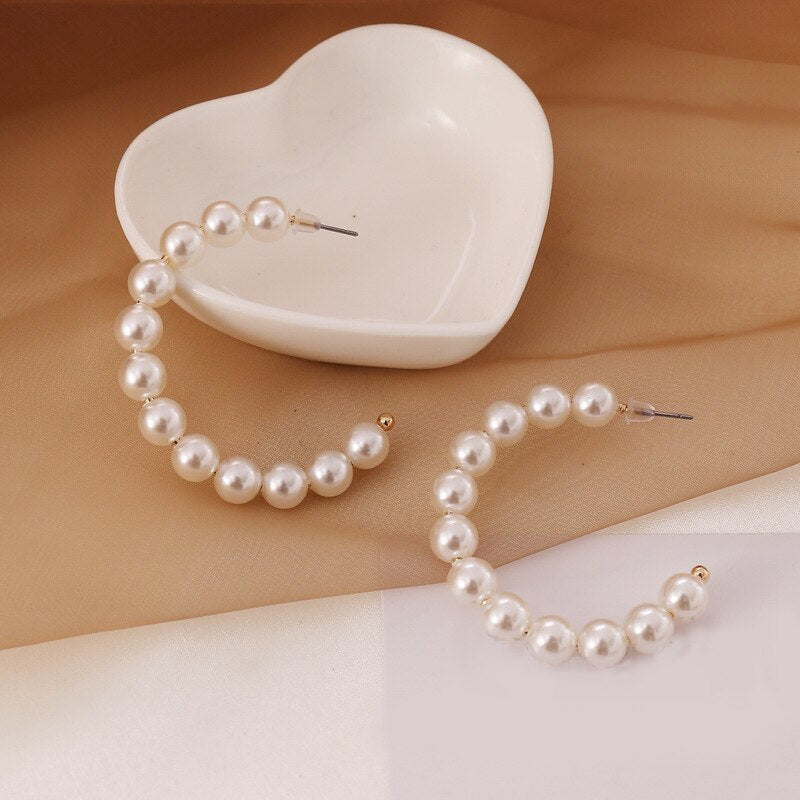 All-Match Pearl Necklace Set with Earrings