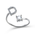 Adjustable 26 Initial Letter Ring