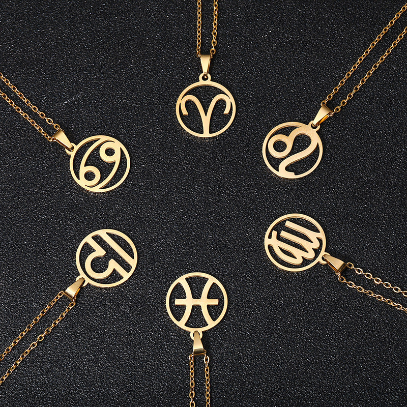 12 Horoscope Pendant Necklaces