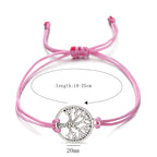 Adjustable Tree of Life Rope Bracelet