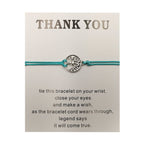 Adjustable Tree of Life Rope Bracelet