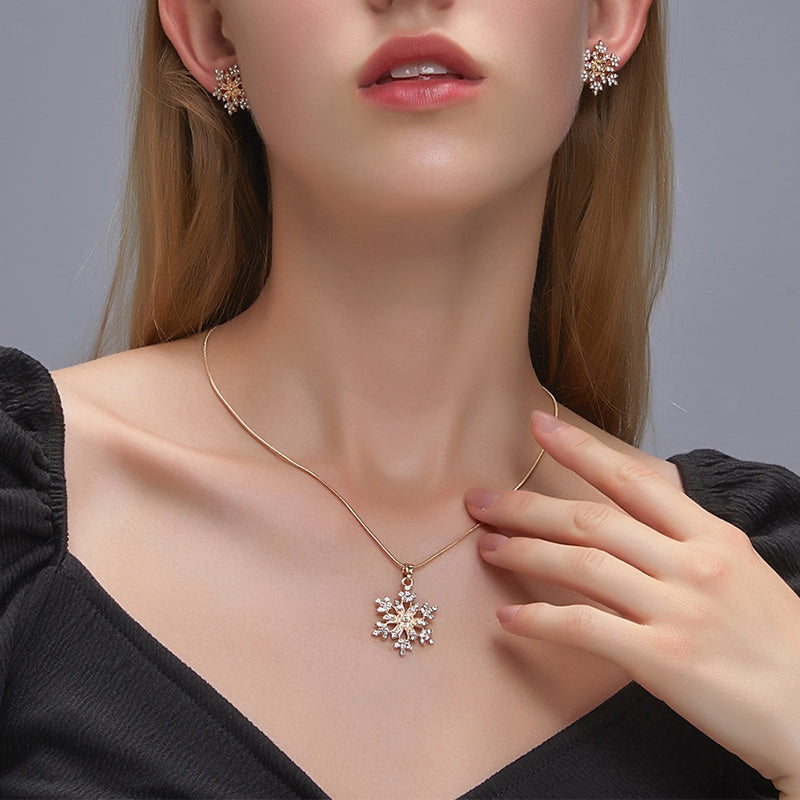 3-Piece Snowflake Jewelry Set