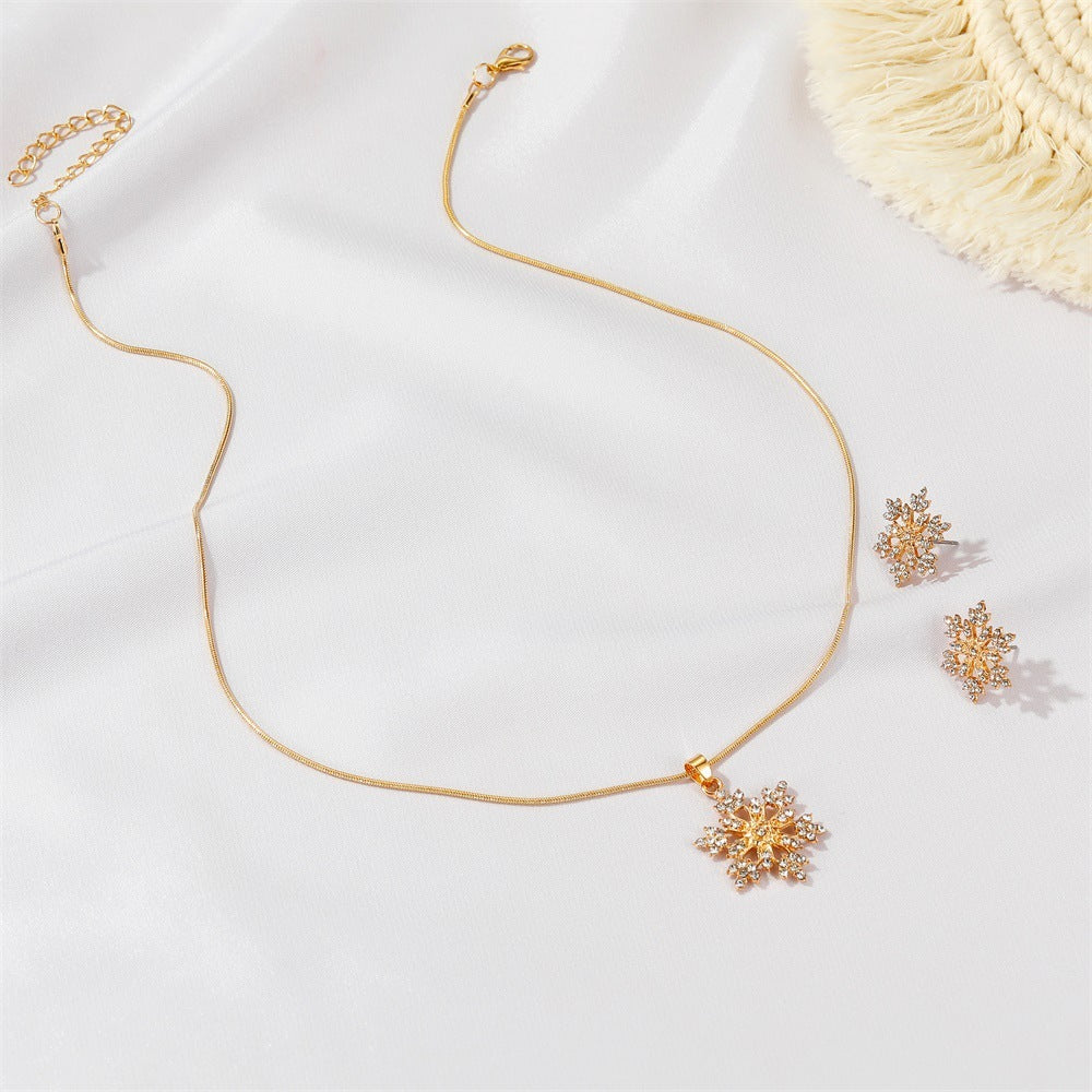 3-Piece Snowflake Jewelry Set