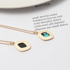 Abalone Shell & Turquoise Inlaid Short Chic Necklace