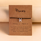 12 Constellation Zodiac Sign Bracelet for Couples