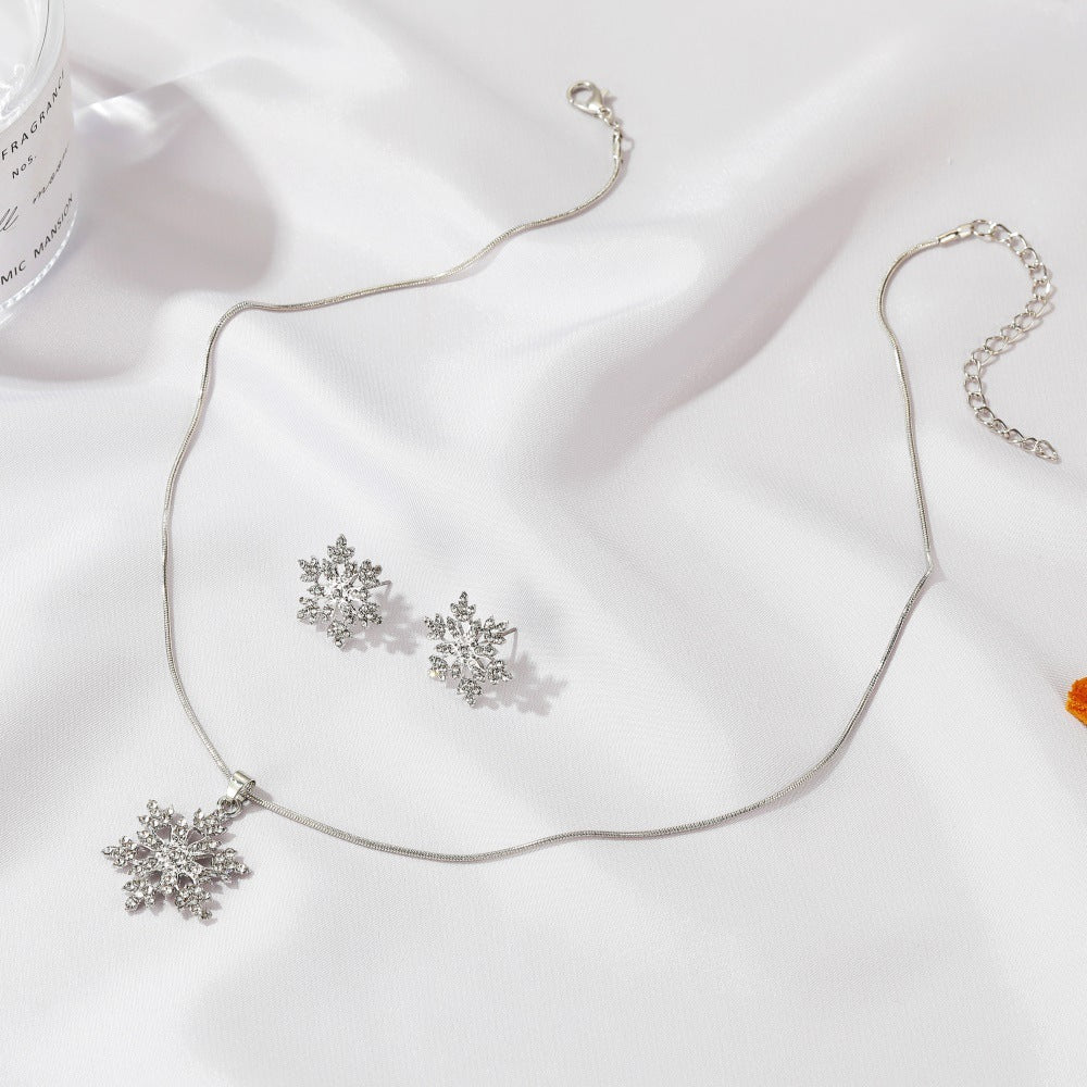 3-Piece Snowflake Jewelry Set