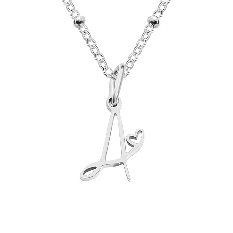 A-Z Personalized 26 Letter Pendant Necklace