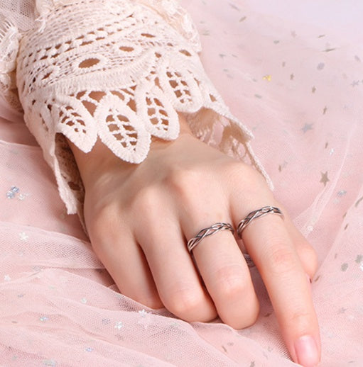 Adjustable Couple Loop Design Rings