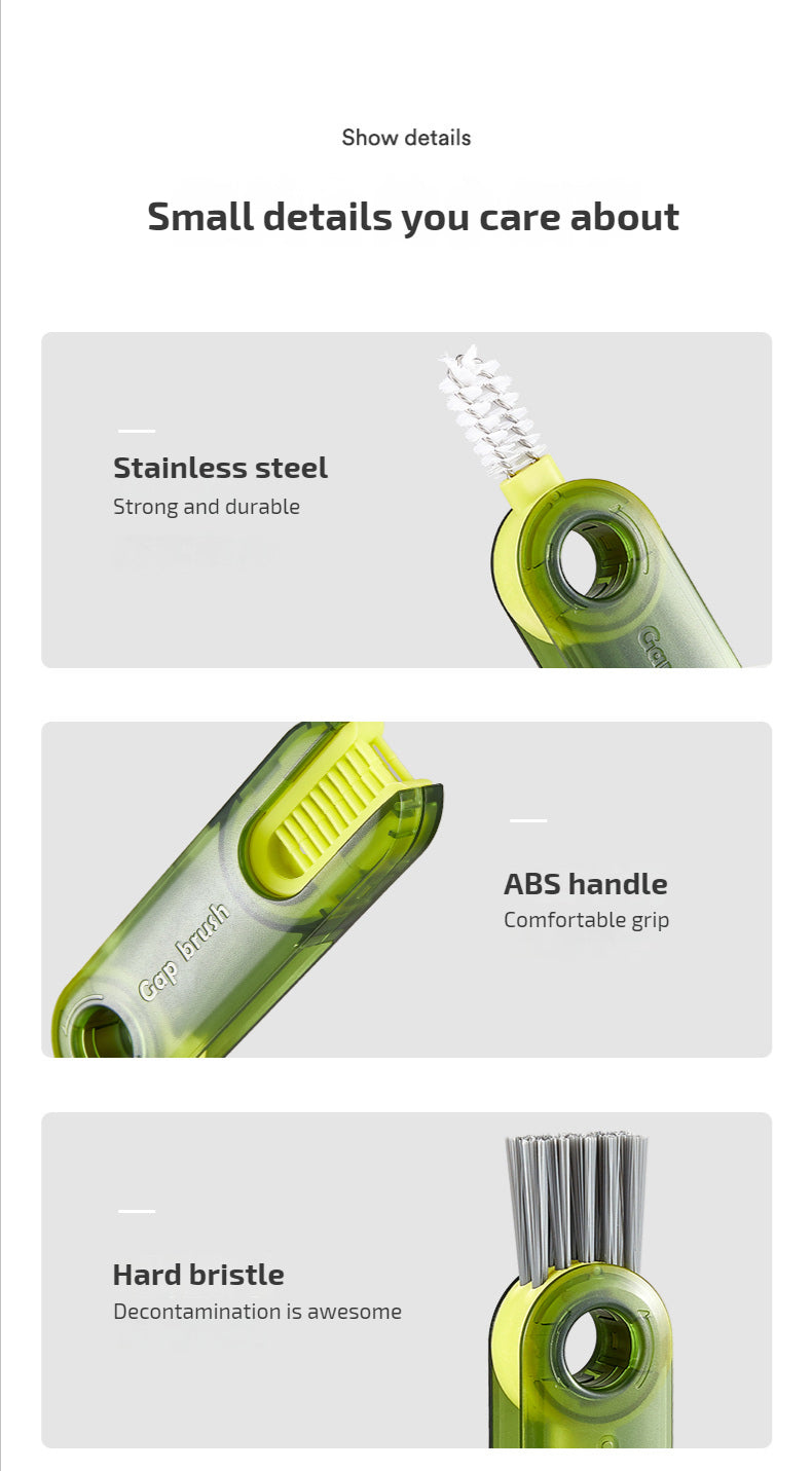 3-in-1 Tiny Bottle Cup Cover Brush & Straw Cleaner