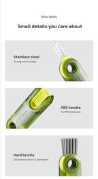 3-in-1 Tiny Bottle Cup Cover Brush & Straw Cleaner