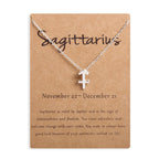 12 Zodiac Sign Constellation Pendant Necklace