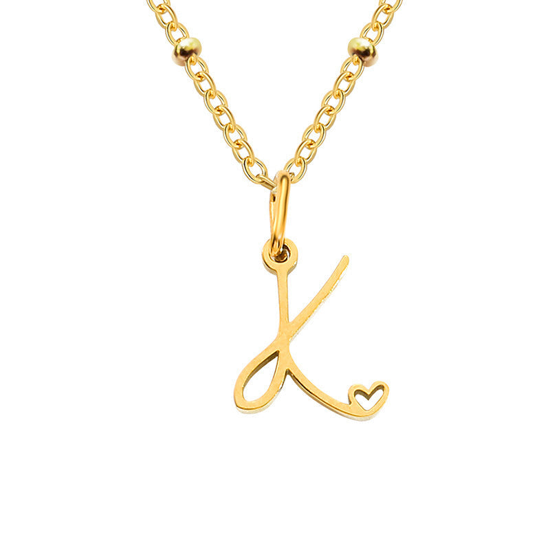 A-Z Personalized 26 Letter Pendant Necklace