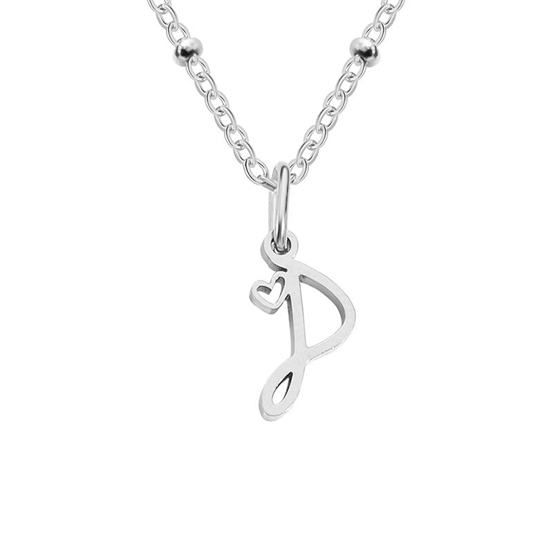 A-Z Personalized 26 Letter Pendant Necklace