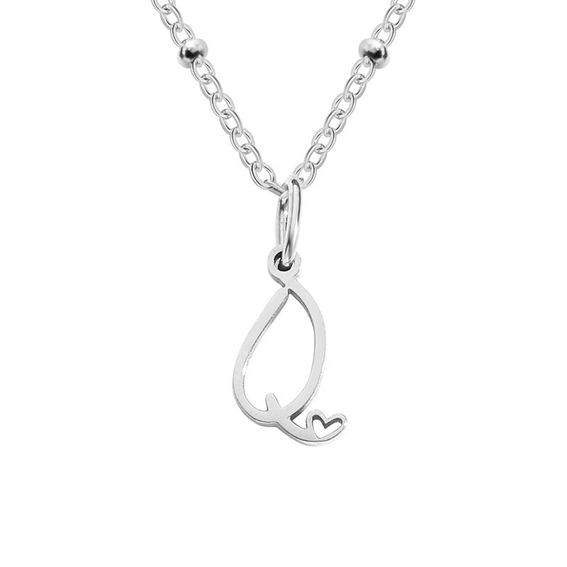 A-Z Personalized 26 Letter Pendant Necklace