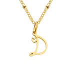A-Z Personalized 26 Letter Pendant Necklace