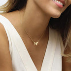 A-Z Initial Butterfly Pendant Necklace
