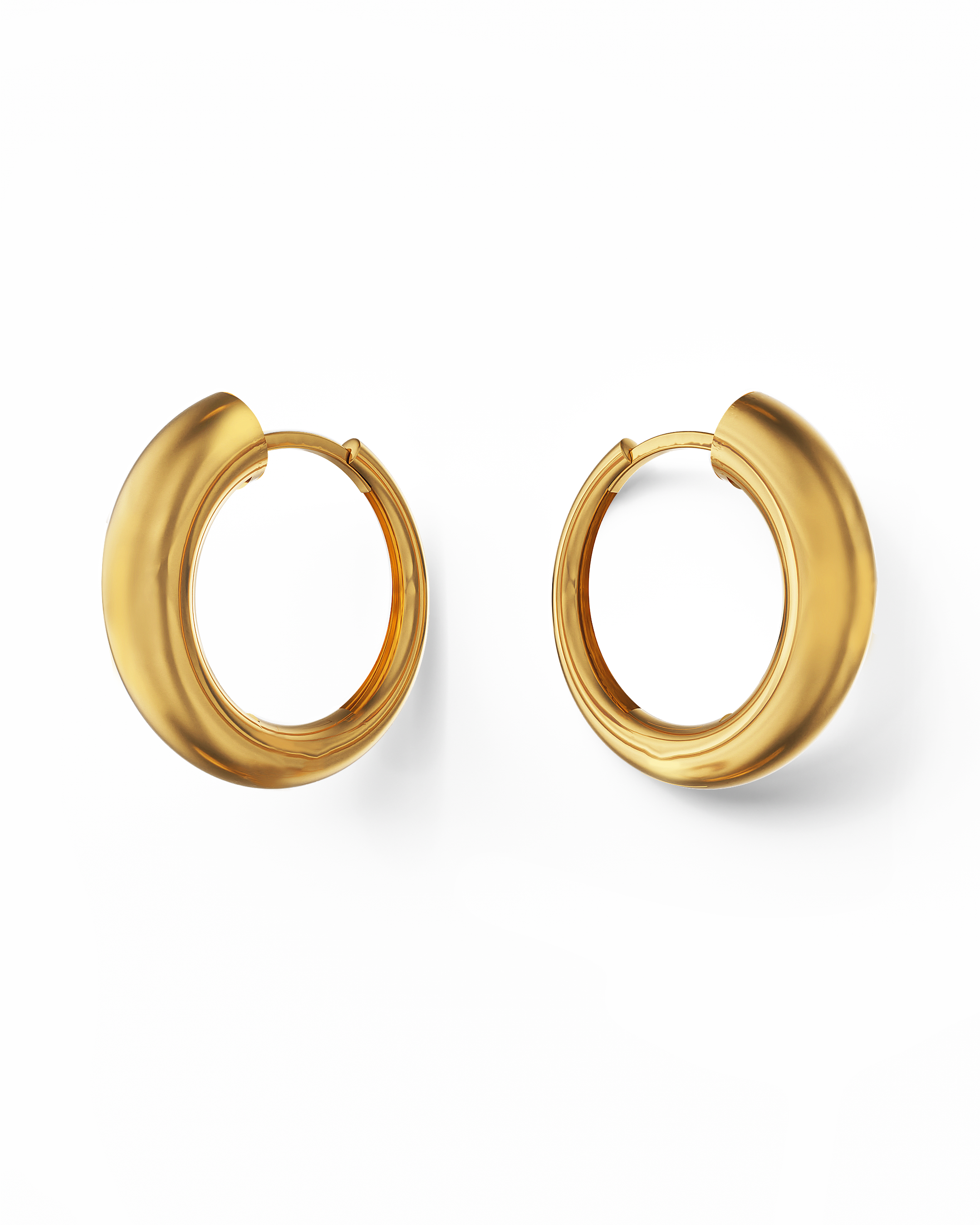Nia Large Hoops | Gold Vermeil