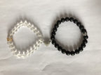 2pcs Handmade Crown Beaded Charms Bracelet
