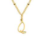 A-Z Personalized 26 Letter Pendant Necklace