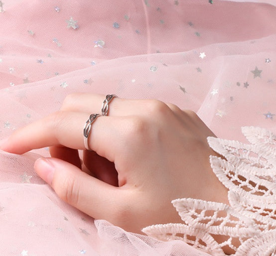 Adjustable Couple Loop Design Rings