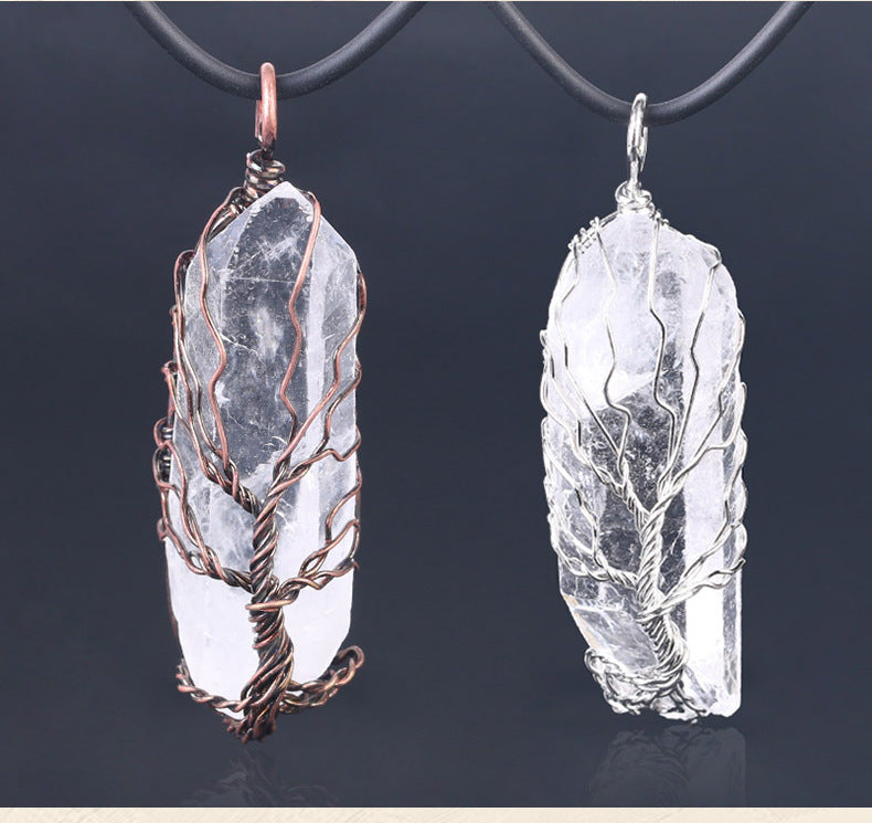 Amorphous Crystal Pendant Necklace
