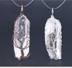Amorphous Crystal Pendant Necklace