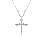 Angel Wings Cross Necklace