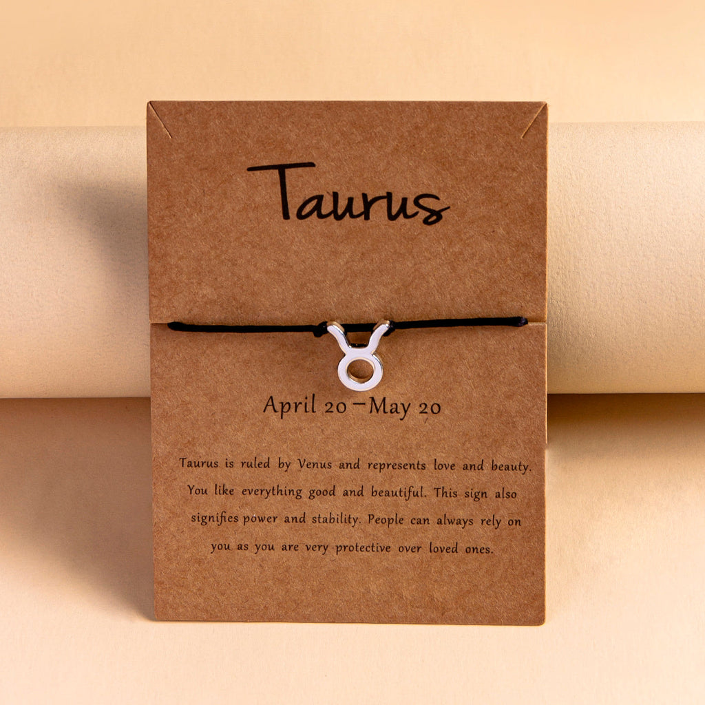 12 Constellation Zodiac Sign Bracelet for Couples
