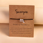 12 Constellation Zodiac Sign Bracelet for Couples