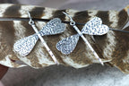 Textured Brass Dragonfly Earrings