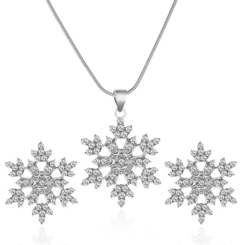 3-Piece Snowflake Jewelry Set