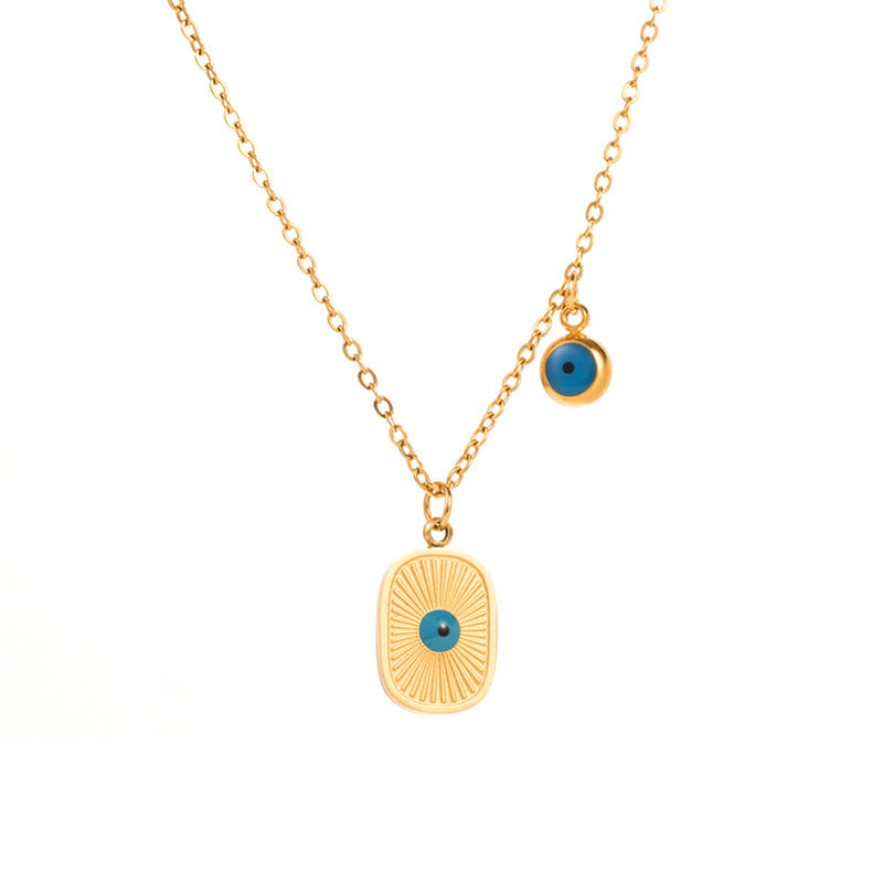 Retro Turquoise Leaf Necklace