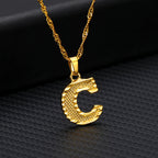 26 Letters Gold-Plated Pendant Necklace