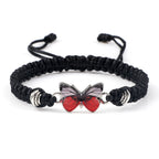 Adjustable Couple Butterfly Buckle Braided Bracelet