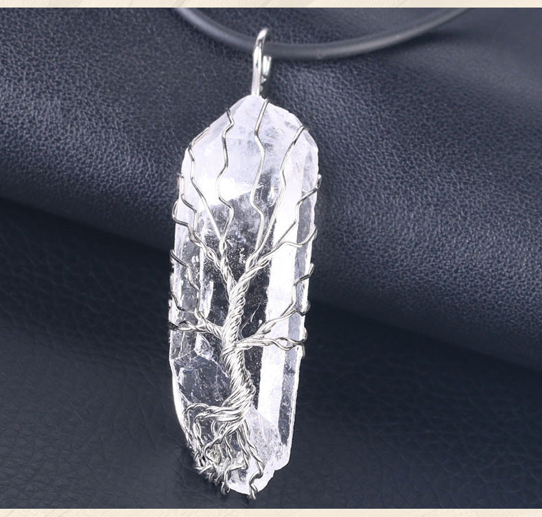 Amorphous Crystal Pendant Necklace