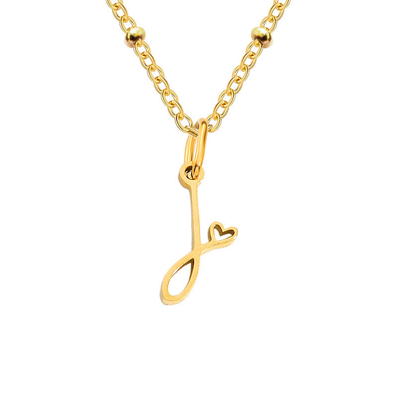 A-Z Personalized 26 Letter Pendant Necklace