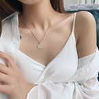 Abstract Face Metal Choker Necklace