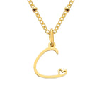 A-Z Personalized 26 Letter Pendant Necklace