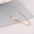 A-Z Letter Initial Snake Bone Chain Necklace