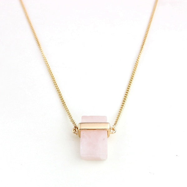 Natural White Turquoise & Turquoise Inlaid Necklace