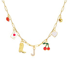 A-Z 26-Letter Diamond Initial Necklace, Multi Pendant