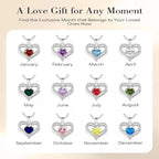 "I Love You" Crystal Heart Pendant Necklace