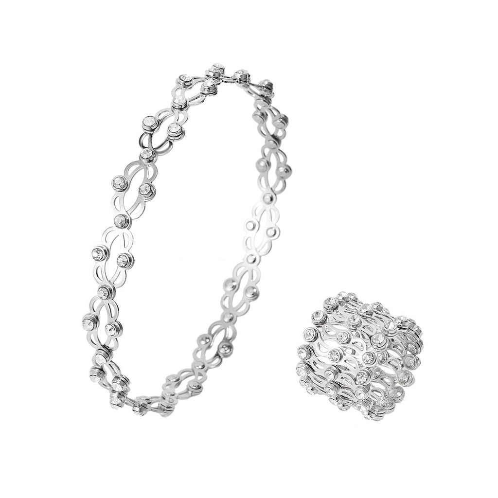 2-in-1 Folding Retractable Rings & Bracelet